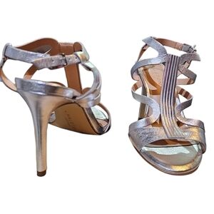 Halston Heritage Bette Stiletto Sandal in silver Metallic